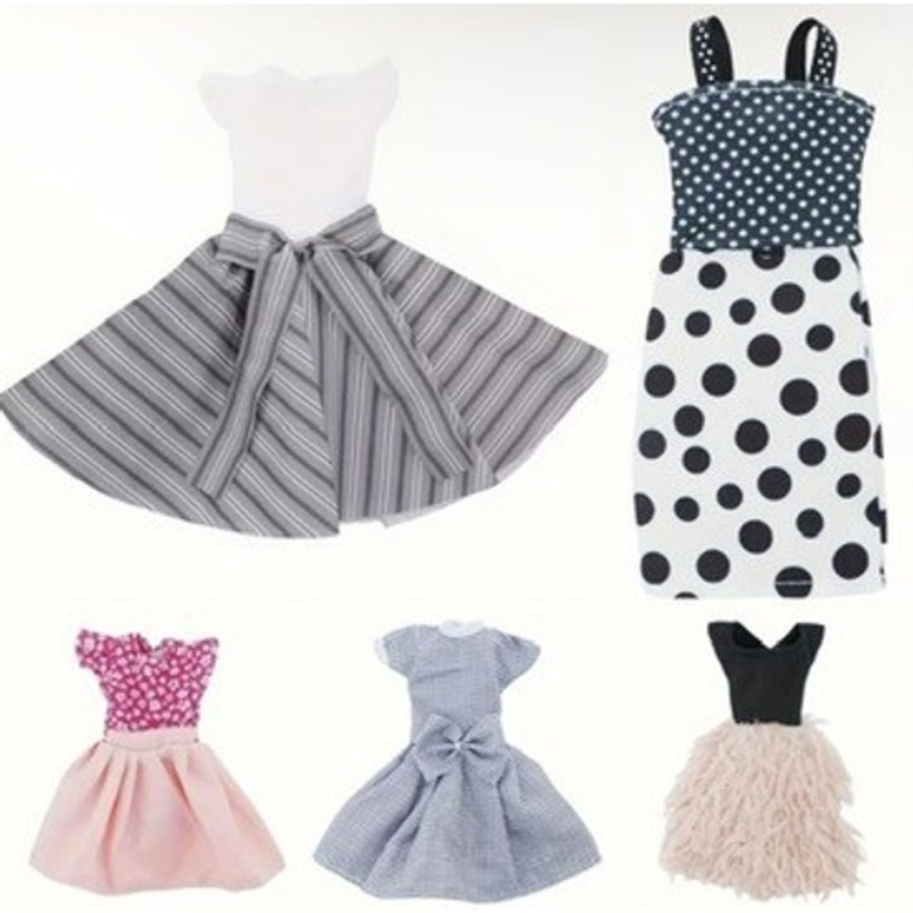 5pcs Retro Style Dress Outfit Clothing Accessories For 11.5 in Fashion Doll - Picture 8 of 9